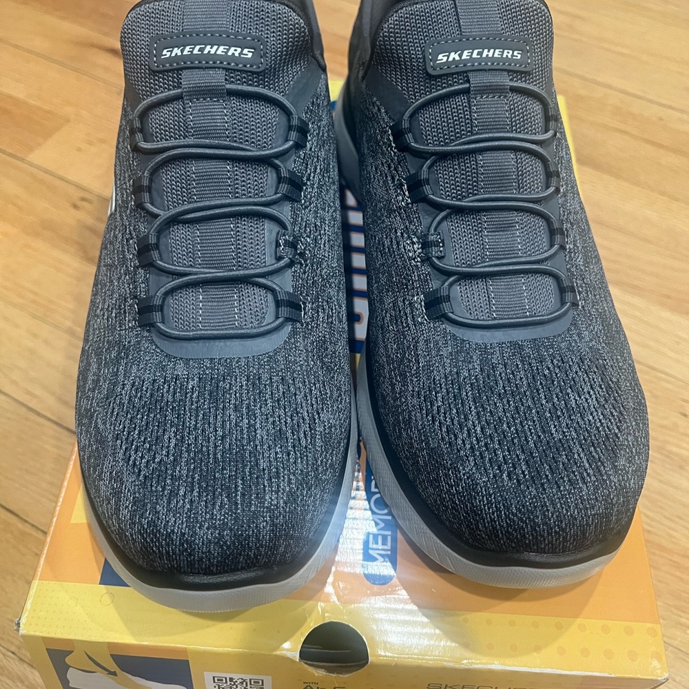 Skechers Charcoal Athletic Shoes